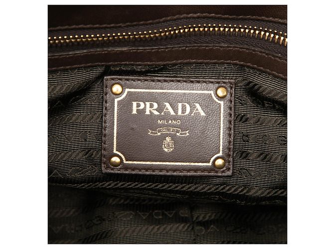 Bolso Satchel Prada Tessuto Gaufre Verde - vista 5
