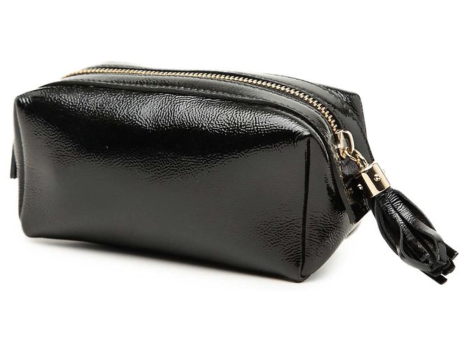 Beauty case Gucci Soho in pelle verniciata nera Nero - vista 2