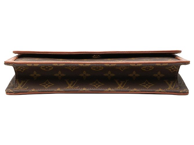 Bolso de mano Louis Vuitton Monogram Pochette Dame GM marrón Castaño - vista 3