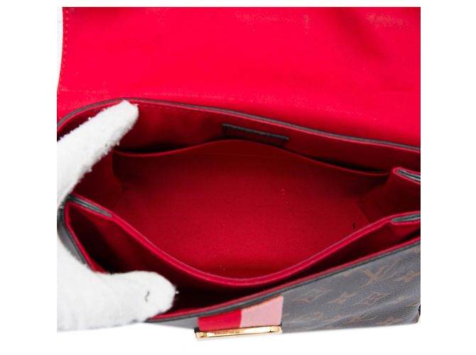 Borsa Satchel Louis Vuitton Monogram Georges BB Marrone - vista 4