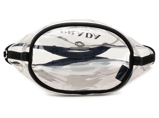 Prada PVC Canapa Logo Tote Satchel schwarz - Ansicht 3
