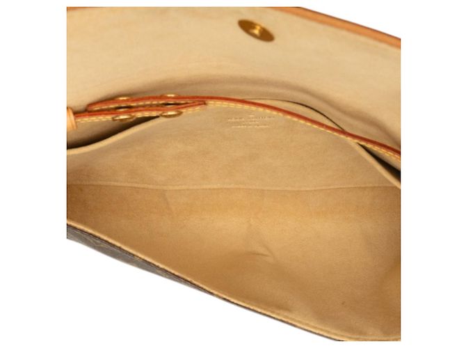 Borsa a tracolla Louis Vuitton Monogram Pochette Twin GM Marrone - vista 4