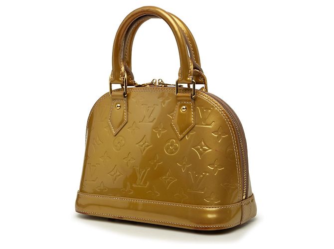 Borsa Satchel Alma BB Louis Vuitton Monogram Vernis Gold D'oro - vista 2