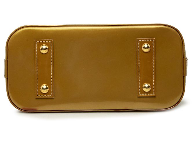 Borsa Satchel Alma BB Louis Vuitton Monogram Vernis Gold D'oro - vista 3