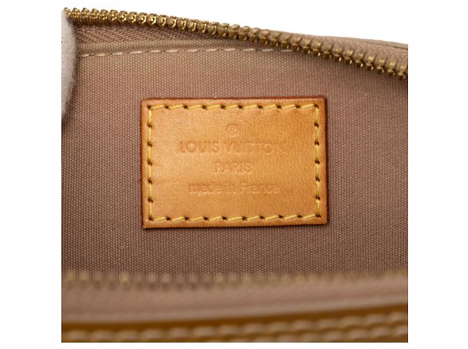 Borsa Satchel Alma BB Louis Vuitton Monogram Vernis Gold D'oro - vista 5