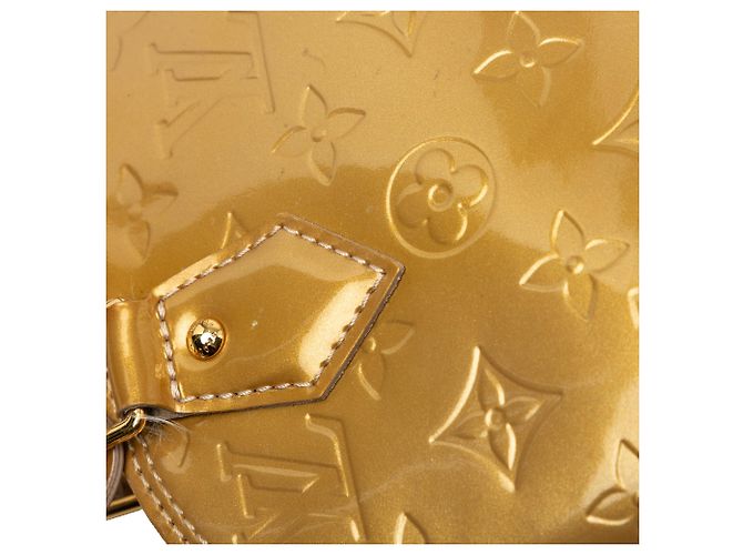 Borsa Satchel Alma BB Louis Vuitton Monogram Vernis Gold D'oro - vista 6