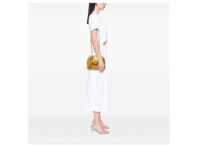 Borsa Satchel Alma BB Louis Vuitton Monogram Vernis Gold D'oro - vista 8