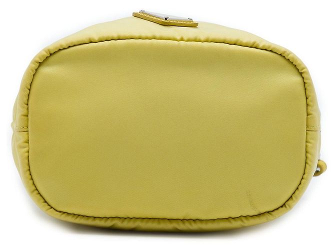 Pochette à cordon Prada Tessuto Jaune - vue 3