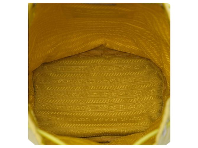 Pochette à cordon Prada Tessuto Jaune - vue 4