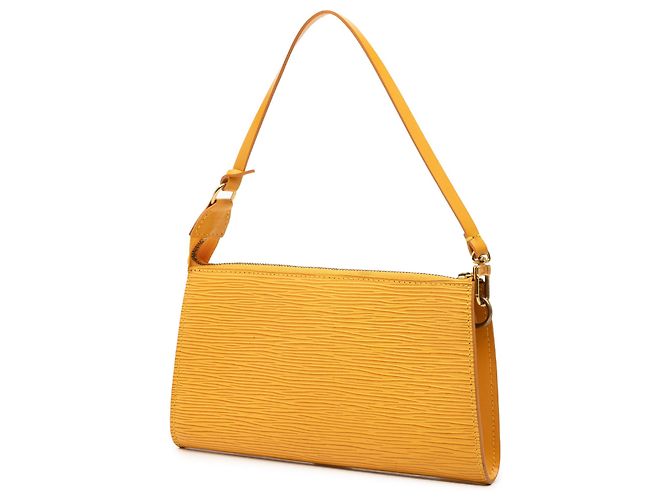 Borsa a tracolla Louis Vuitton Epi Pochette Accessoires Gialla Giallo - vista 2