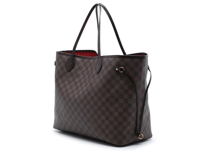 Borsa Tote Louis Vuitton Damier Ebene Neverfull GM marrone - vista 2