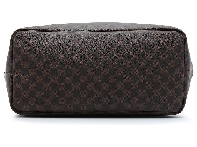 Borsa Tote Louis Vuitton Damier Ebene Neverfull GM marrone - vista 3