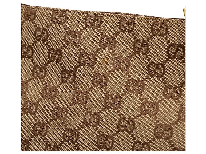 Bolsa de Ombro Gucci GG Canvas Eclipse Bege - vista 6