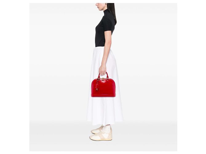 Louis Vuitton Monogram Vernis Alma PM Handtasche rot - Ansicht 6