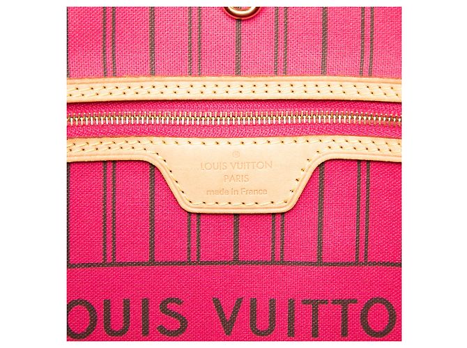 Sac cabas Louis Vuitton Monogram Neverfull MM Marron - vue 5