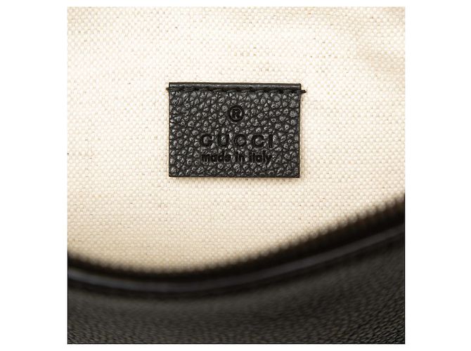 Clutch Gucci in pelle di vitello con logo nera Nero - vista 5