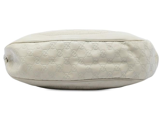 Borsa a tracolla Gucci Guccissima Charlotte Bianca Bianco - vista 3