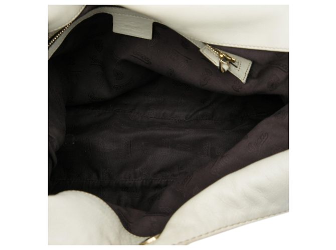 Borsa a tracolla Gucci Guccissima Charlotte Bianca Bianco - vista 4