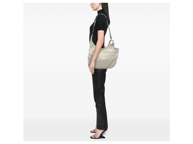 Borsa a tracolla Gucci Guccissima Charlotte Bianca Bianco - vista 5