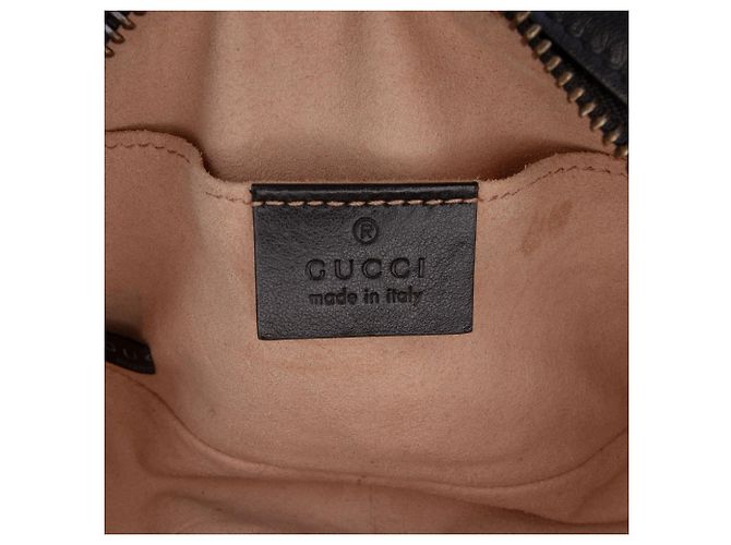 Borsa a tracolla Mini GG Marmont in pelle di vitello matelassé nera Gucci Nero - vista 5