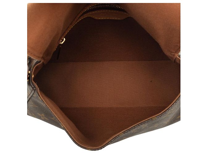 Bolso de hombro Mini Looping Monogram Louis Vuitton marrón Castaño - vista 4