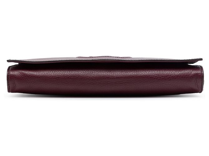 Clutch Soho Disco Gucci in pelle di vitello rossa Rosso - vista 3