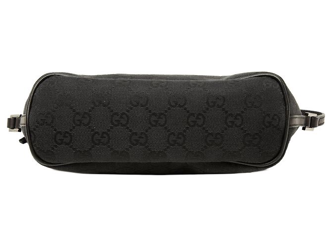Borsa a tracolla Gucci GG Canvas Boat nera Nero - vista 3