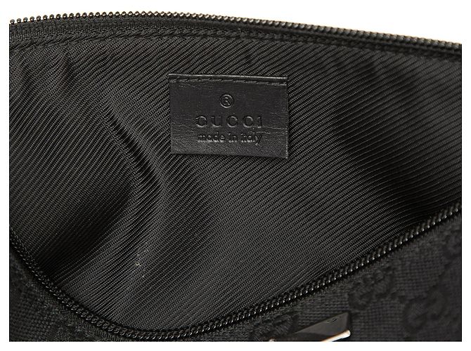Borsa a tracolla Gucci GG Canvas Boat nera Nero - vista 5