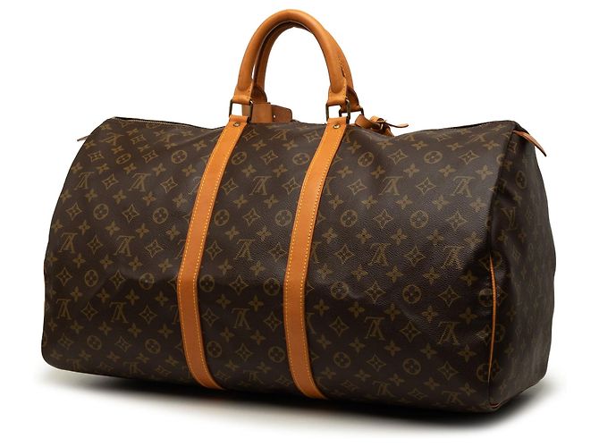 Borsa da viaggio Louis Vuitton Monogram Keepall 55 Marrone - vista 2