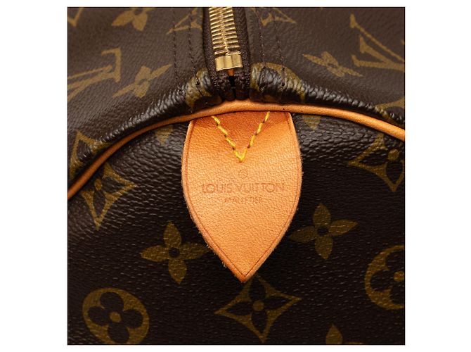 Borsa da viaggio Louis Vuitton Monogram Keepall 55 Marrone - vista 5