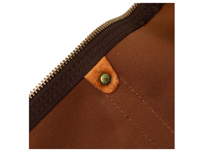 Borsa da viaggio Louis Vuitton Monogram Keepall 55 Marrone - vista 7
