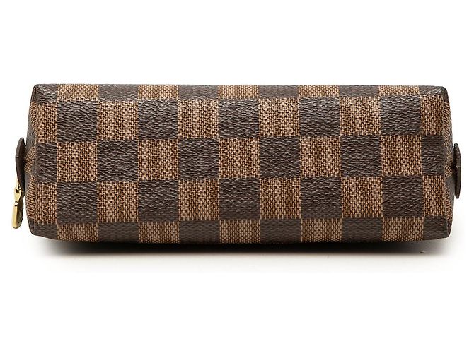 Necessaire Louis Vuitton Damier Ebene marrone - vista 3