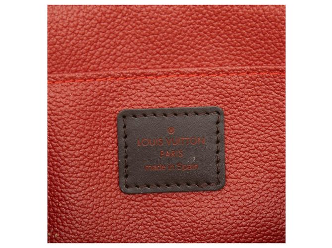 Necessaire Louis Vuitton Damier Ebene marrone - vista 5