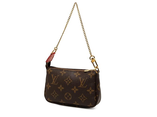 Borsa a tracolla Louis Vuitton Monogram Vivienne Christmas Mini Pochette Accessoires Marrone - vista 2