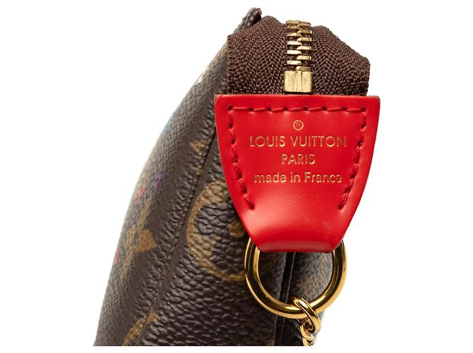 Borsa a tracolla Louis Vuitton Monogram Vivienne Christmas Mini Pochette Accessoires Marrone - vista 5