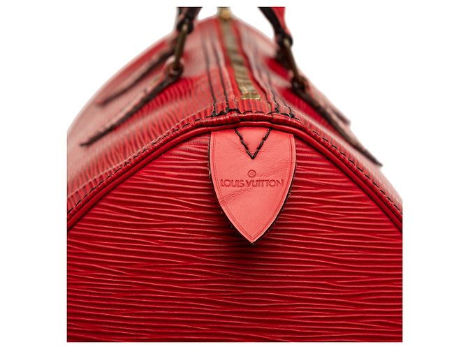 Borsa Boston Louis Vuitton Epi Speedy 35 Rossa Rosso - vista 5