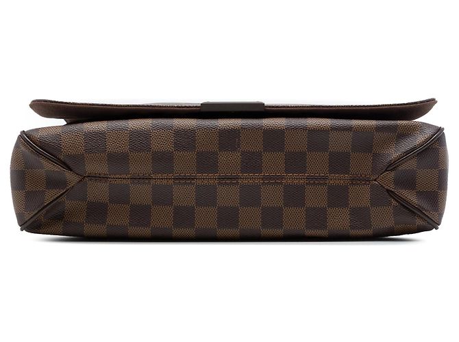 Borsa a tracolla Louis Vuitton District MM Damier Ebene Marrone - vista 3