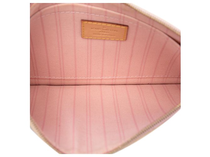 Pouch Louis Vuitton Damier Azur Neverfull MM bianca Bianco - vista 4