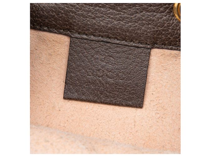 Borsa secchiello Gucci Mini GG Supreme Web Ophidia Beige - vista 5
