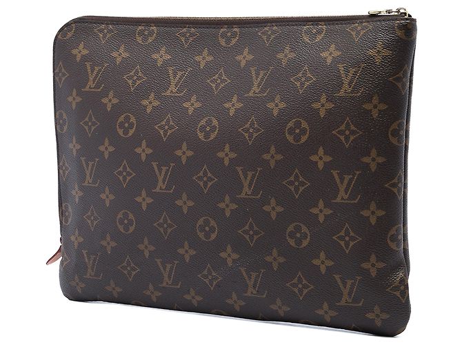 Borsa pochette Louis Vuitton Monogram Etui Voyage GM Marrone - vista 2