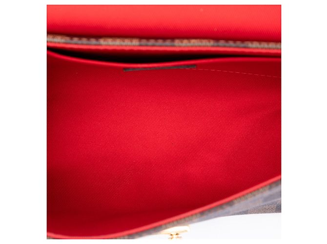 Bolso Louis Vuitton Damier Ebene Croisette Marrón Castaño - vista 4