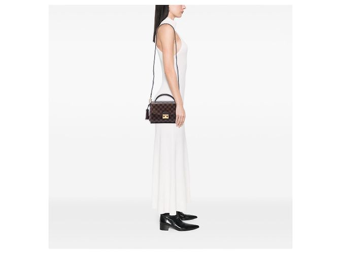 Bolso Louis Vuitton Damier Ebene Croisette Marrón Castaño - vista 6
