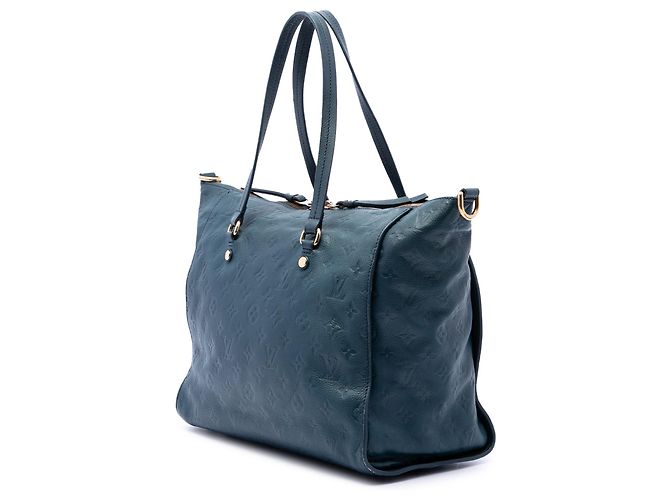 Borsa Satchel Louis Vuitton Monogram Empreinte Lumineuse PM Blu - vista 2