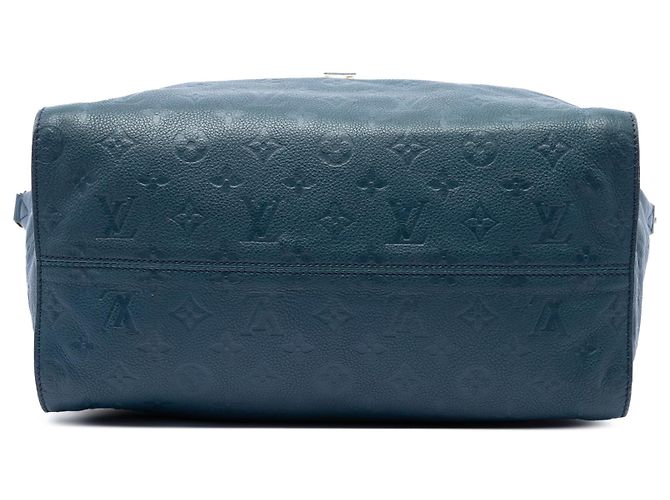 Borsa Satchel Louis Vuitton Monogram Empreinte Lumineuse PM Blu - vista 3