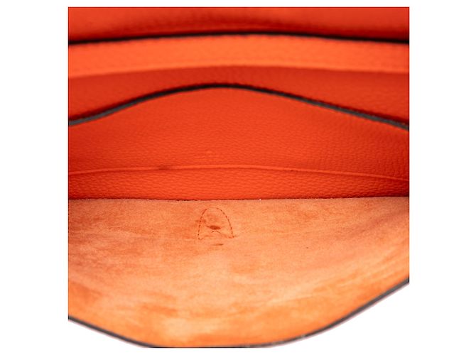 Borsa a tracolla convertibile Jackie in pelle di vitello arancione Gucci - vista 4