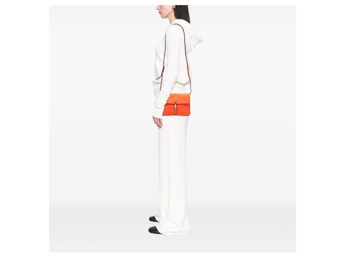 Borsa a tracolla convertibile Jackie in pelle di vitello arancione Gucci - vista 6