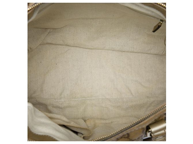 Bolso Satchel Gucci Guccissima Sukey Dorado - vista 4