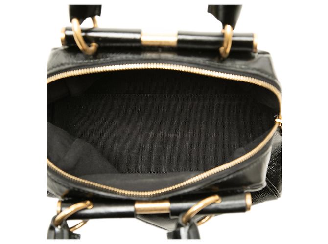 Autre Marque Borsa a mano Small Majorelle in vernice nera Saint Laurent Nero - vista 4