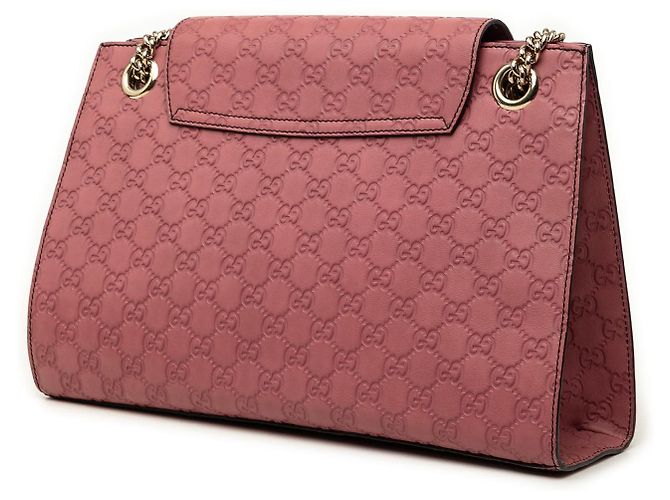 Borsa a tracolla Gucci Emily Large Guccissima Rosa - vista 2