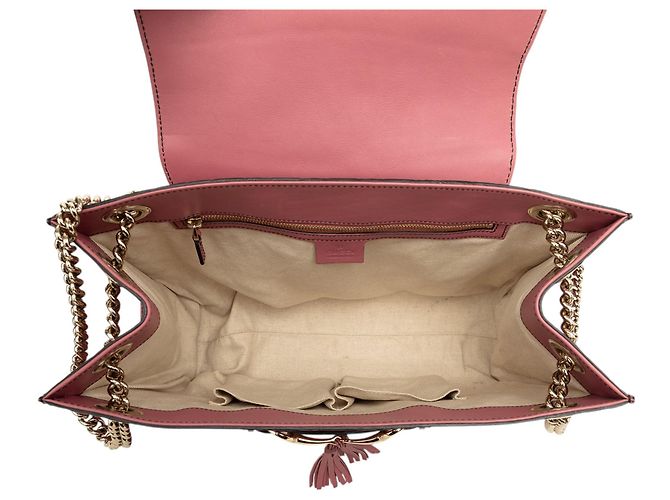 Borsa a tracolla Gucci Emily Large Guccissima Rosa - vista 4